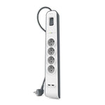 Regleta alimentacion Belkin bsv401vf2m - v2 4 tomas 2xusb proteccion sobretension cable 2m
