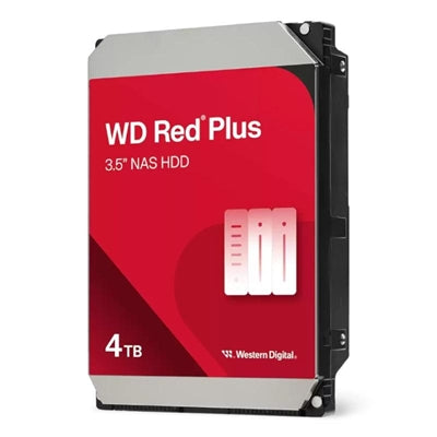 Disco duro interno HDD wd western digital nas red plus 4TB 3.5 pulgadas SATA 6GB - s 256MB