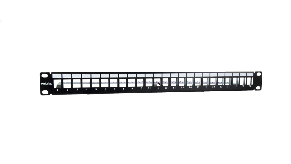 Panel frontal rack 19 pulgadas phasak 24