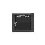 Armario rack phoenix 4u 280x310x247 mural 10'' hasta 20 kg negro