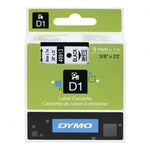 Cinta Rotuladora Adhesiva de Plástico Dymo D1 40913/ para Label Manager/ 9mm x 7m/ Negra-Blanca - PixelPlaza