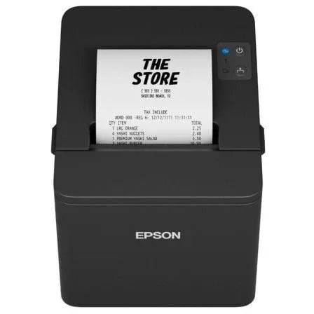Impresora de Tickets Epson TM-T20IVEN/ Térmica/ Ancho papel 80mm/ USB-RS232-Ethernet/ Negra - PixelPlaza
