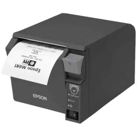 Impresora de Tickets Epson TM-T70II/ Térmica/ Ancho papel 80mm/ USB-Ethernet/ Negra - PixelPlaza