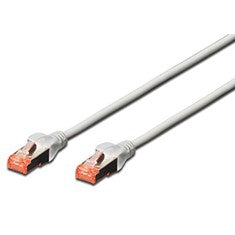 Cable red Ewent latiguillo RJ45 s ftp cat 6 Gris