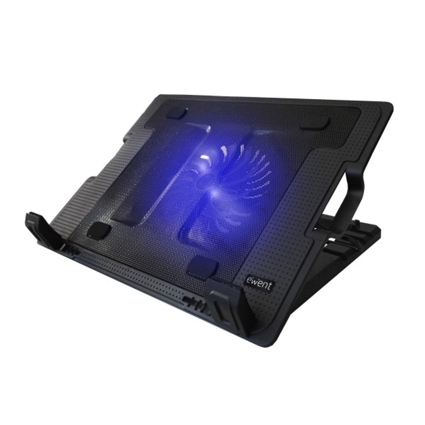Soporte - base refrigeración para ordenador portátil Ewent ew1258 - 1 ventilador - 2 USB - hasta 17 pulgadas