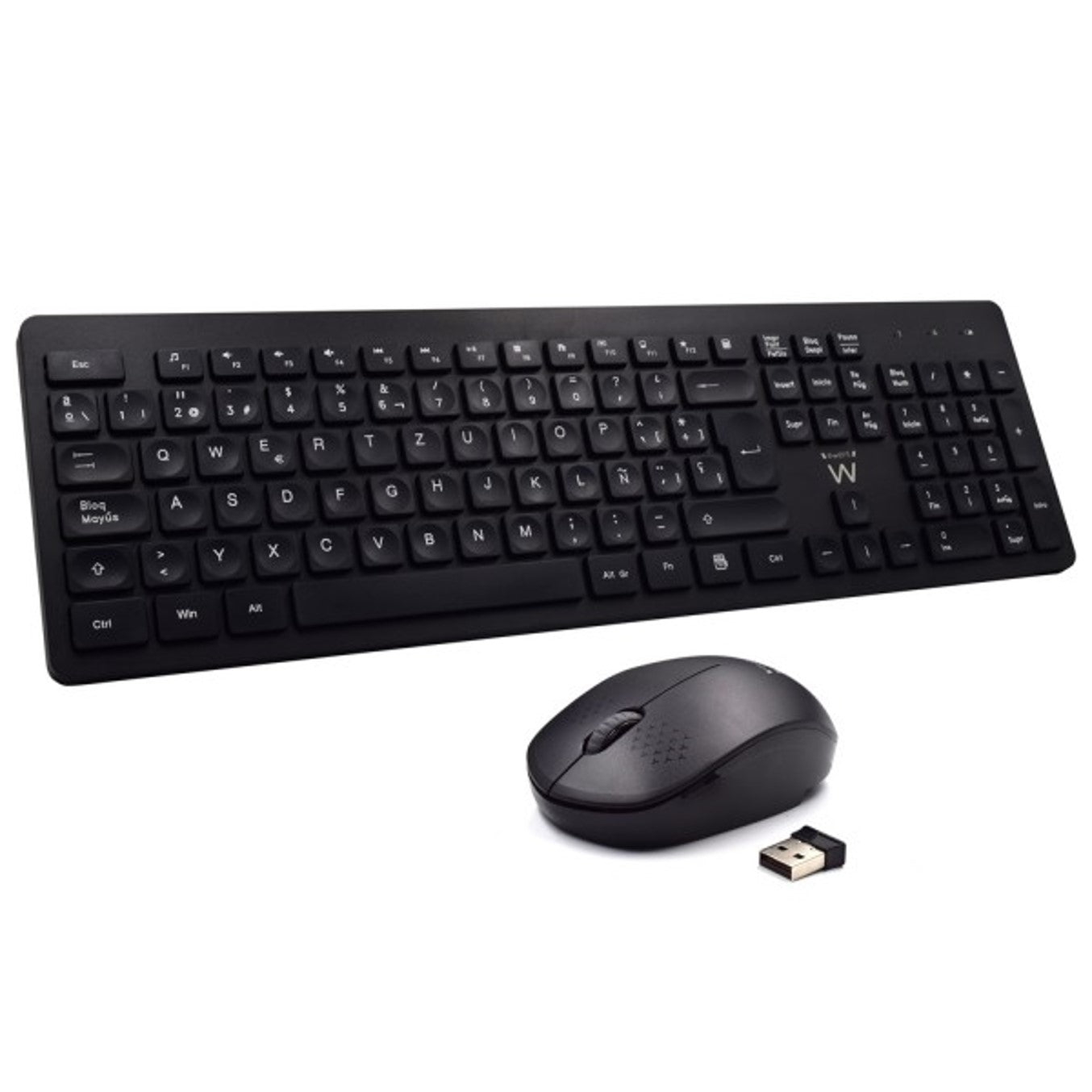 Teclado inalámbrico multimedia Ewent ew3256 + ratón formato españa