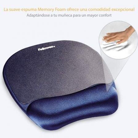 Alfombrilla Ergonómica Fellowes 9172801/ 20 x 196 x 230mm/ Azul - PixelPlaza