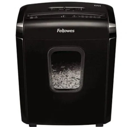 Destructora Fellowes 6M/ Minicorte de 4 x 12mm/ Negra - PixelPlaza