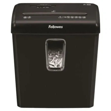 Destructora Fellowes P-30C/ Corte en Partículas de 4 x 34mm/ Negra - PixelPlaza