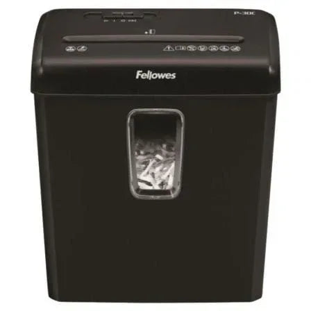 Destructora Fellowes P-30C/ Corte en Partículas de 4 x 34mm/ Negra - PixelPlaza