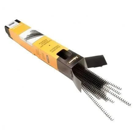 Espirales Metálicas Fellowes 5110401/ Hasta 80 A4/ 100 unidades/ Negras - PixelPlaza