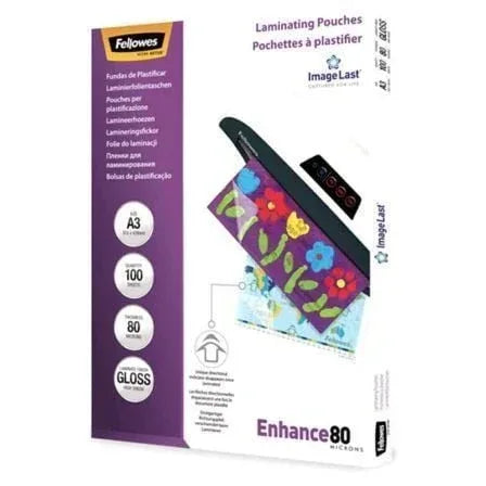 Fundas para Plastificar Fellowes 5306207/ A3/ 80 Micras/ 100 unidades - PixelPlaza