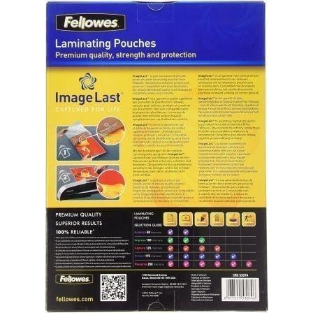 Fundas para Plastificar Fellowes 5307407/ A4/ 125 Micras/ 100 unidades - PixelPlaza