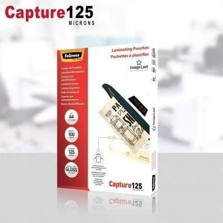 Fundas para Plastificar Fellowes 5307407/ A4/ 125 Micras/ 100 unidades - PixelPlaza