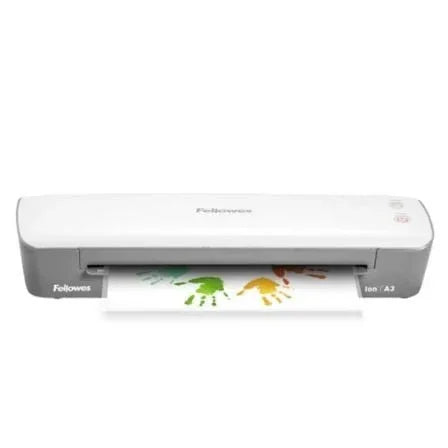 Plastificadora Fellowes Ion A3/ hasta A3 y 125 Micras/ Blanca y Gris - PixelPlaza
