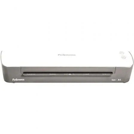 Plastificadora Fellowes Ion A4 4560001/ hasta A4 y 80-125 Micras/ Blanca y Gris - PixelPlaza