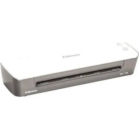 Plastificadora Fellowes Ion A4 4560001/ hasta A4 y 80-125 Micras/ Blanca y Gris - PixelPlaza