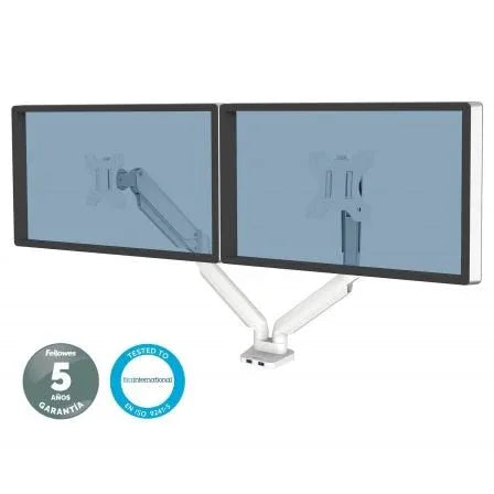 Soporte de Mesa para 2 Monitores Fellowes 8056301/ Giratorio/ Inclinable/ hasta 8kg - PixelPlaza