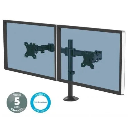 Soporte de Mesa para 2 Monitores Fellowes 8502601/ hasta 8kg - PixelPlaza