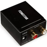 Convertidor de Audio Fonestar FO-37DA/ Entrada Toslink y RCA/ Salida 2x RCA