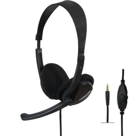 Auriculares Fonestar HOME-35 con Micrófono/ Jack 3.5/ Negros - PixelPlaza