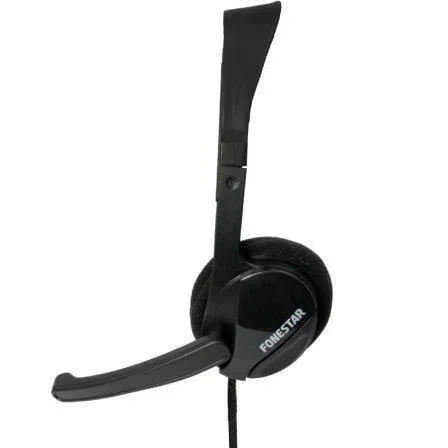 Auriculares Fonestar HOME-35 con Micrófono/ Jack 3.5/ Negros - PixelPlaza