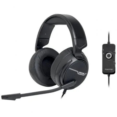 Auriculares Gaming con Micrófono Fonestar WIN-U/ USB/ Negros - PixelPlaza