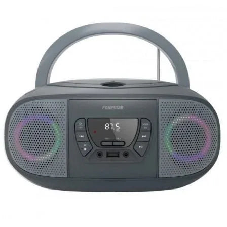 Radio CD Fonestar BOOM-GO-G/ 13W/ Gris - PixelPlaza