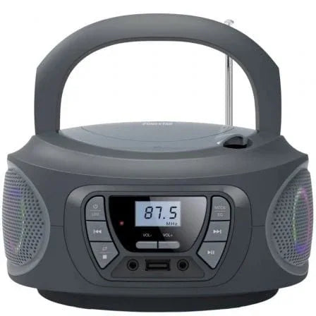 Radio CD Fonestar BOOM-ONE-G/ 13W/ con Cable/ a Pilas/ Gris - PixelPlaza