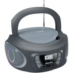 Radio CD Fonestar BOOM-ONE-G/ 13W/ con Cable/ a Pilas/ Gris - PixelPlaza