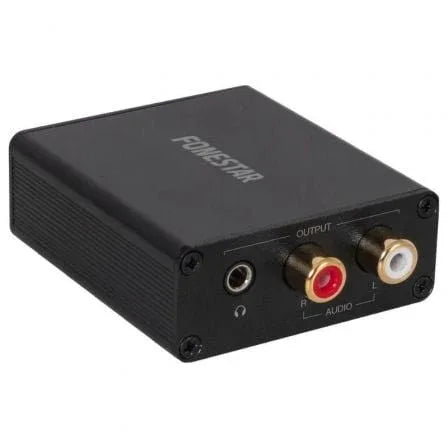 Convertidor de Audio Fonestar FO-41DAH/ Entrada Toslink y RCA/ Salida 2x RCA/ 1x Jack 3.5 - PixelPlaza