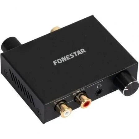 Convertidor de Audio Fonestar FO-42DAV/ Entrada Toslink y RCA/ Salida 2x RCA/ 1x Jack 3.5 - PixelPlaza