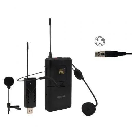 Micrófono de cabeza y solapa UHF Fonestar WI-MIC - PixelPlaza