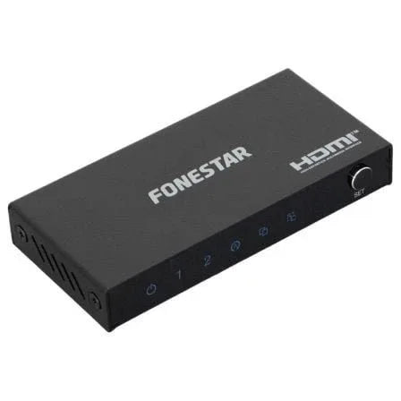 Duplicador HDMI Fonestar FO-22S2ED/ 2x HDMI Hembra - HDMI Macho - PixelPlaza