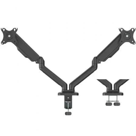 Soporte de Mesa para 2 Monitores Fonestar SMM-112PR/ Giratorio/ Inclinable/ hasta 9kg - PixelPlaza