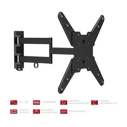 Soporte de Pared Orientable/ Inclinable Fonestar STV-683N para TV de 23-55"/ hasta 35kg - PixelPlaza