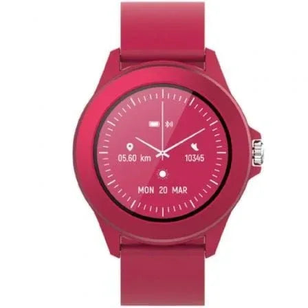 Smartwatch Forever Colorum CW-300/ Notificaciones/ Frecuencia Cardíaca/ Magenta - PixelPlaza