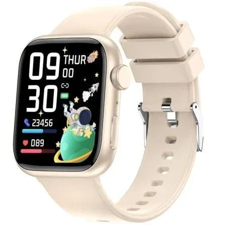 Smartwatch Forever IGo Watch 3 JW-500/ Notificaciones/ Frecuencia Cardíaca/ Marfil - PixelPlaza