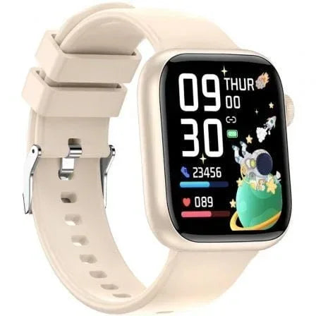 Smartwatch Forever IGo Watch 3 JW-500/ Notificaciones/ Frecuencia Cardíaca/ Marfil - PixelPlaza