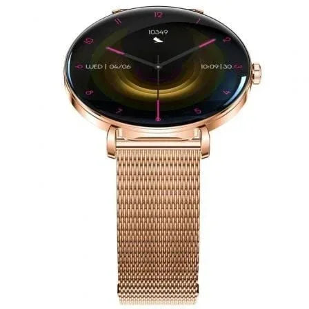 Forever Smartwatch Lucca SB-370/ Notificaciones/ Frecuencia Cardiaca/ Oro Rosa/ Incluye Correa Moteada - PixelPlaza