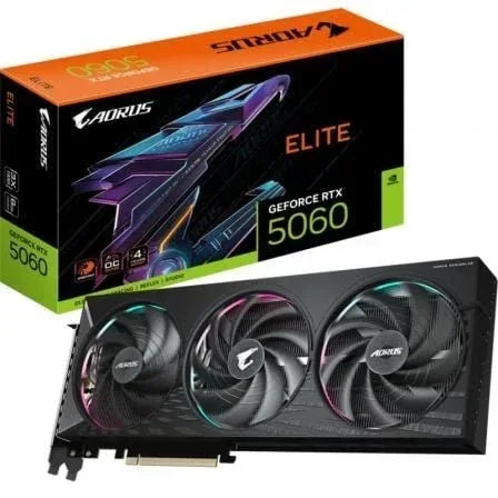 Tarjeta Grßfica Gigabyte AORUS GeForce RTX 5060 Elite/ 8GB GDDR7 - PixelPlaza
