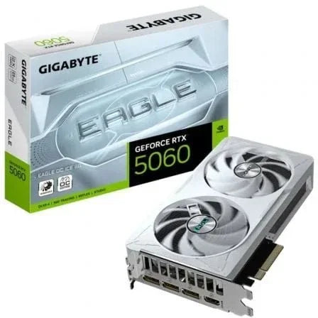 Tarjeta Grßfica Gigabyte GeForce RTX 5060 Eagle OC ICE/ 8GB GDDR7 - PixelPlaza