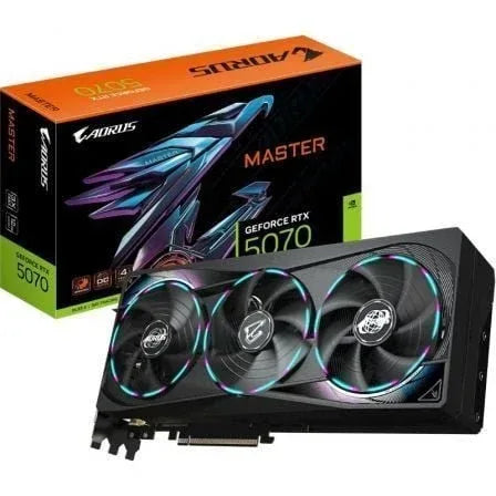 Tarjeta Gráfica Gigabyte AORUS GeForce RTX 5070 Master/ 12GB GDDR7 - PixelPlaza