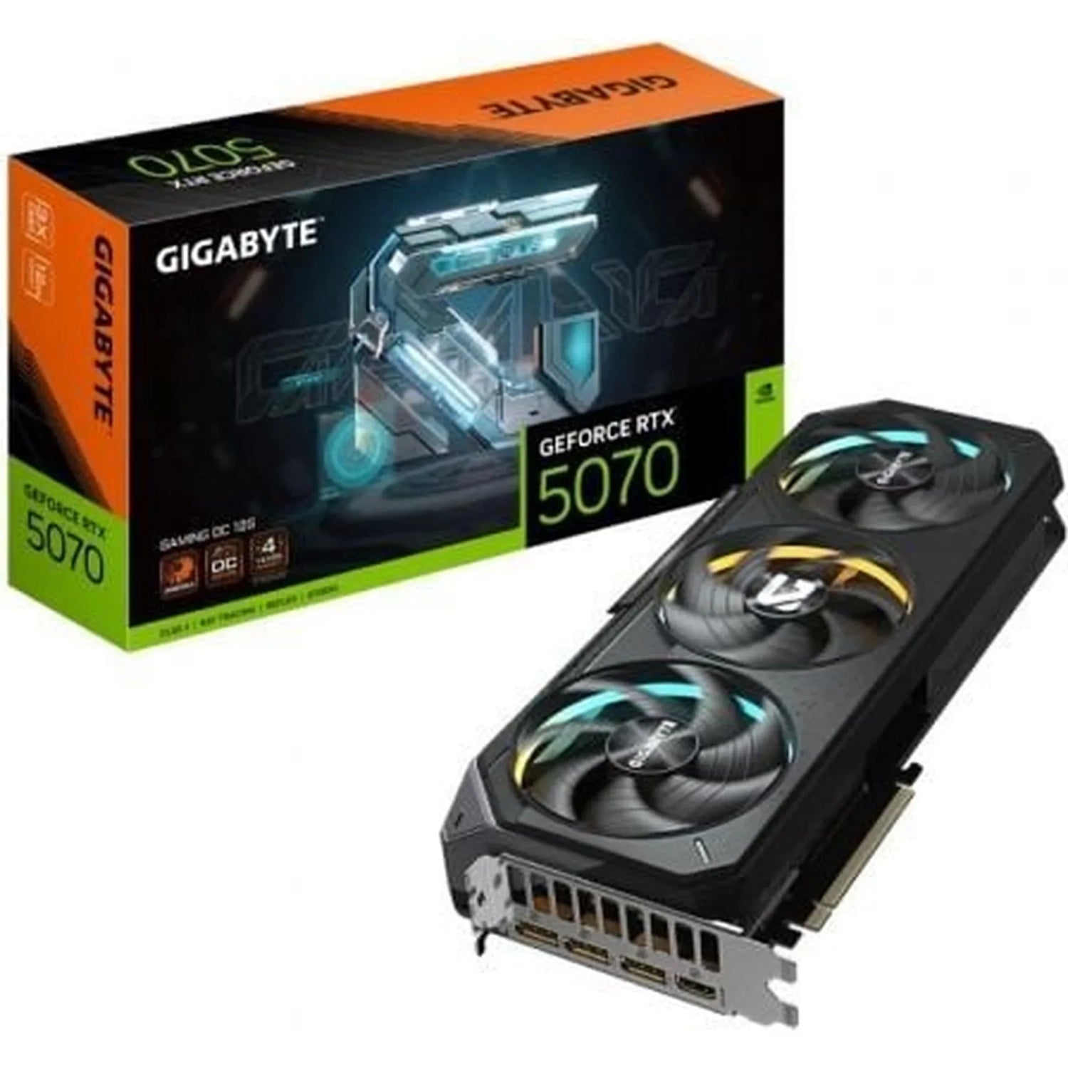 Tarjeta Grįfica Gigabyte GeForce RTX 5070 Gaming OC/ 12GB GDDR7 - PixelPlaza