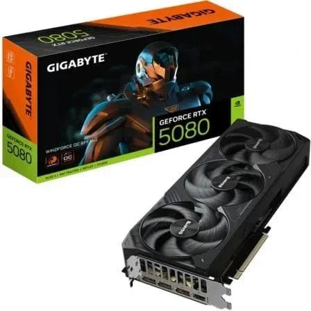 Tarjeta Grßfica Gigabyte GeForce RTX 5080 WindForce OC SFF/ 16GB GDDR7 - PixelPlaza