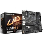 Placa Base Gigabyte B550M K Socket AM4/ DDR4/ PCIe 4.0/ Micro ATX - PixelPlaza