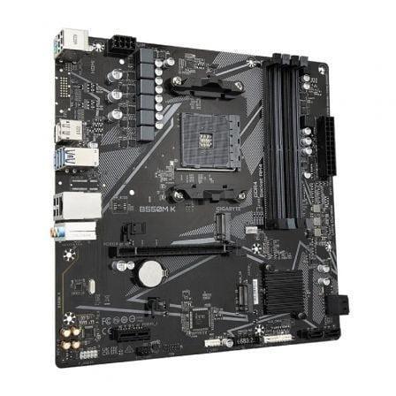 Placa Base Gigabyte B550M K Socket AM4/ DDR4/ PCIe 4.0/ Micro ATX - PixelPlaza