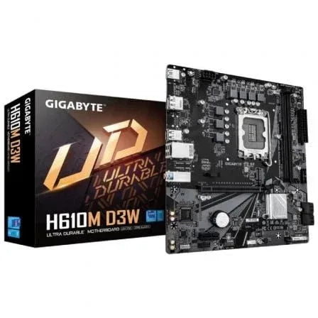 Placa Base Gigabyte H610M D3W Socket 1700/ DDR5/ PCIe 4.0/ Micro ATX - PixelPlaza