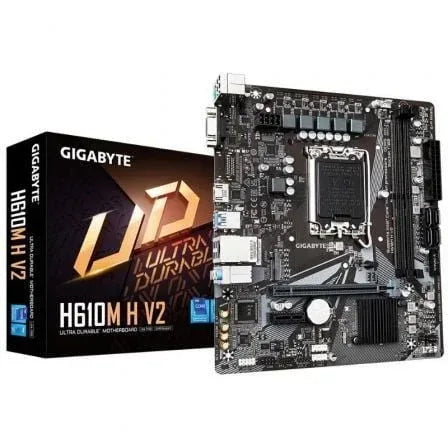 Placa Base Gigabyte H610M H V2 Socket 1700/ DDR5/ PCIe 4.0/ Micro ATX - PixelPlaza