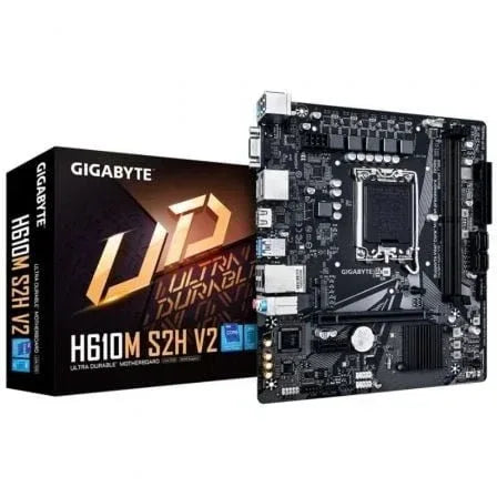 Placa Base Gigabyte H610M S2H V2 Socket 1700/ DDR5/ PCIe 4.0/ Micro ATX - PixelPlaza